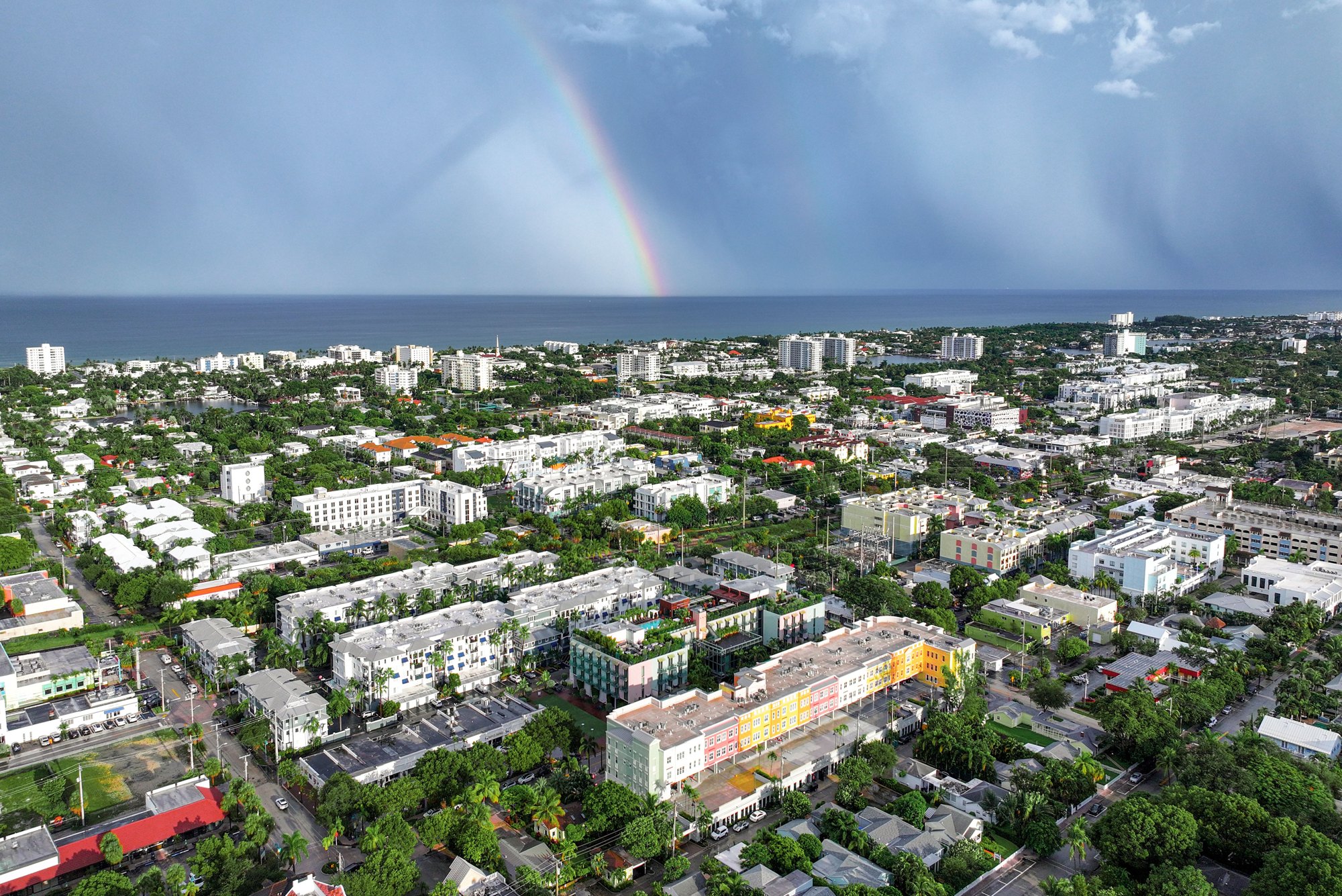 An aerial view of Delray Beach